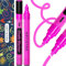 Artistro 2 Rosa Neon-Kreidemarker – radierbare Kreidestifte mit 3 mm wendbarer Spitze für Tafel, Kreidetafel, Autofenster, Glas – Flüssigkreide-Marker, ideal für Kinder und Erwachsene, Restaurants
