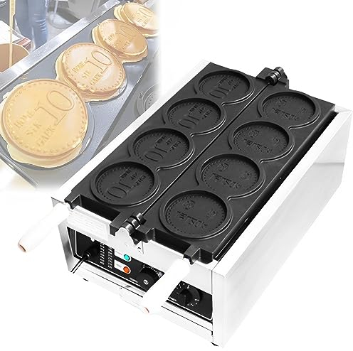 Gaufrier Commercial à 4 grilles, gaufrier électrique antiadhésif avec contrôle de synchronisation et de température, Machine à pâtisserie pour fête, café, thé, Snack