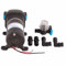 Pompe à Eau Auto-amorçante 12V avec Pressostat Automatique pour Marine RV Noir 1 Pompe 1 Filtre 4 Connecteurs