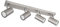 Deckenstrahler 4 Flammig silber Deckenleuchte 4 Flammig GU10 Deckenlampe Wohnzimmer Modern, schwenkbar, Metall, 4x GU10, LxBxH 56x6x12 cm