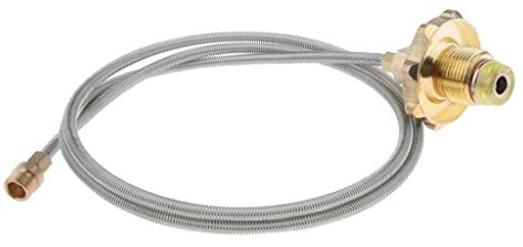 Manguera de propano de alta presión y adaptador para depósito de gas plano 110 cm, tipo 2