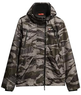 Superdry Herren Kapuzen-Windbreaker-Jacke Mountain