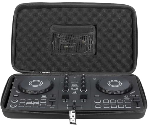 UDG Creator Hardcase AlphaTheta DDJ-FLX2, Schwarz (U8331BL) | Formgepresste EVA-Schale; präzise geschnittener Schaumeinsatz; wasserabweisendes Nylon; tourgerecht