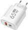 Brique de chargeur multiport, chargeur rapide | Prise brique à charge rapide USB C 65 W,Adaptateur de voyage à prise de charge rapide murale portable pour ordinateurs portables, téléphones et lecteurs