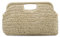 HomKuch Straw Clutch Purses for Women, Woven Summer Lightweight Straw Beach Bag Handbag for Beach Travel Holiday