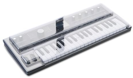 Decksaver Cover for Korg Microkorg 2 - Super-Durable Polycarbonate Protective lid in Smoked Clear Colour, Made in The UK - The Producers' Choice for Unbeatable Protection