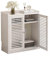Mobilettos Nascondi Router Materiale di Bambù Addensato Design Cavo Archiviazione Multipla Armadio per Router in Legno per La Decorazione Della Parete(White,59 * 25 * 67cm)