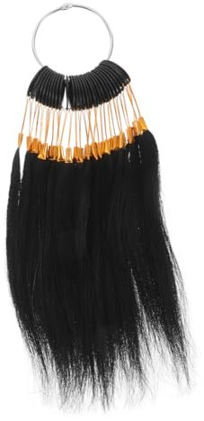 CALLARON 1 Juego tablero de color de cabello color i inclino extensiones de cabello kit para resaltar el cabello color de cabello balayage retoque de raíz de color de cabello hebras Black