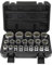 Gueenky 21 Piezas Llaves de Vaso Torx Hembra, 1/2 Llaves de Vaso Puntas Multidientes 8-36 mm, CR-V Llaves de Vaso con Perfiles de 12 y 6 Puntas