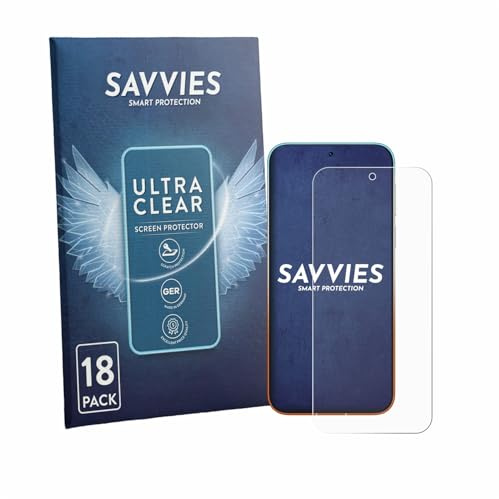 Savvies 18 Stück Schutzfolie für Huawei Pura 90 Pro Max Displayschutz-Folie Ultra-Transparent