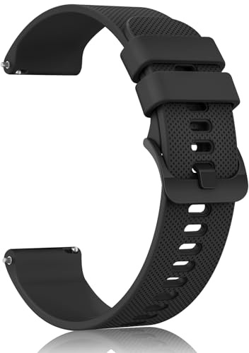 Yisica Ersatz Uhrenarmbänder 20mm 22mm Armband Silikon für Damen Herren,Uhrenarmband mit Schnellverschluss Ersatzbänder Watch Straps,Uhren Zubehör Uhrenarmbänder