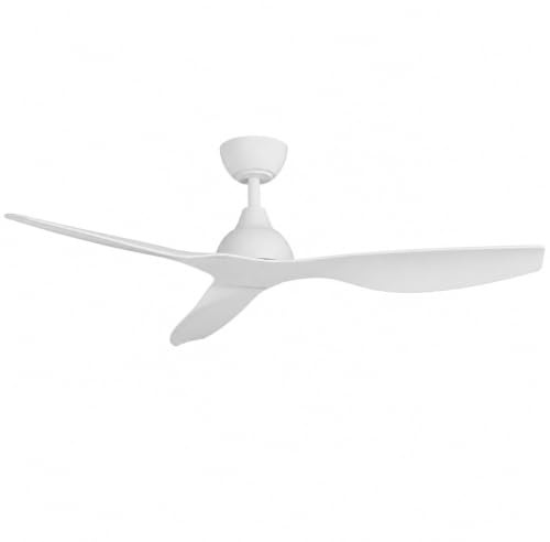 TODOLAMPARA.COM VENTILADOR DE TECHO SIN LUZ SILENCIOSO ASPAS 132CM BLANCO 30 W | 6 Velocidades | Ultra silencioso | Función Verano-Invierno | Temporizador | 3 Aspas | 132 de Diámetro | Motor DC