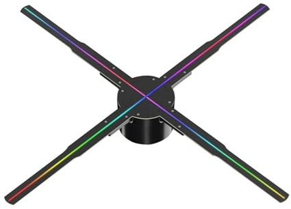 Proiettore Olografico 3D Da 50 Cm, Decorazione Natalizia For Bar, Ristorante, Schermo A LED, Cartello Pubblicitario, Luci Vetrina del negozio al dettaglio