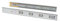 Emuca Schubladenführungen, Vollauszug mit Rollen gedämpftes Scharnier 45mm x 400mm, 5 Sets (10 Stück)