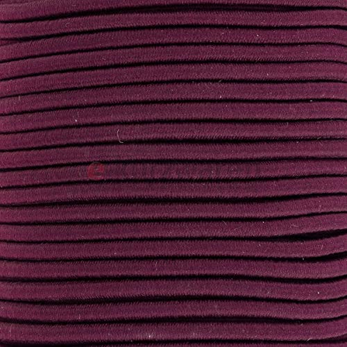 e-kurzwaren 5m Gummikordel 1mm / 2mm / 2,5mm / 3mm / 4mm / 5mm Hutgummi hochwertig Rundgummi Gummischnur elastisch Handwerk 32 Farben