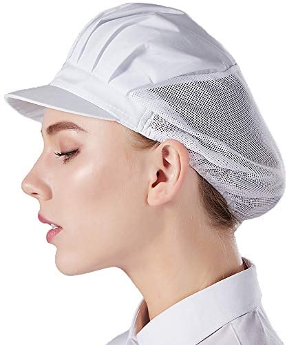 Nanxson Unisex 3 Stück Kochmütze elastisch Kochen Hut Mesh atmungsaktiv Staubmütze Arbeitshut Industrie Werkstatt Hut Kappe CF9033