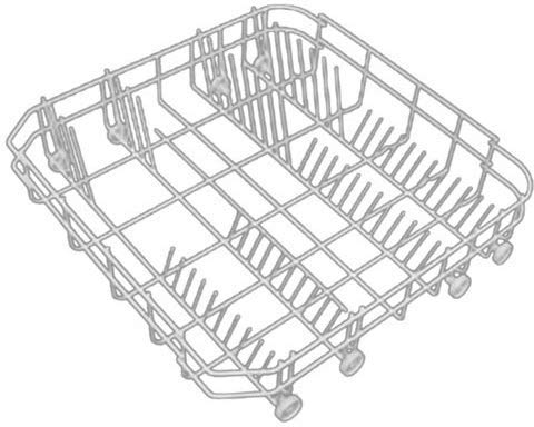 Cesta inferior media LS97 para lavavajillas SMEG – 691410344