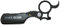Man's beard - Mini Rasoir Barbe en acier noir - Rasage traditionnel – Facile d’utilisation - Professionnel Manuel de Barbier - Haut de Gamme - Small Blade