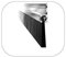 Garage Door Brush Strip Seal - 1 x 40mm Brush x 3m Length - Please SPECIFY Angle of Carrier When Ordering - 45°, 90° or 180°