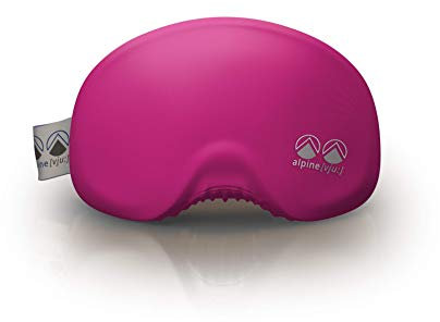 alpine [vju:] - Skibrillen Schutz | Goggle Schutz Cover | elastisch aus Mikrofaser | unisex (Pink)