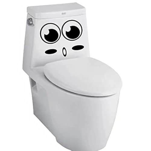 sundatebe Aufkleber Smiley, Wandaufkleber für WC, Badezimmer, Küche, PVC, 1 Farbe, Einheitsgröße