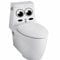 sundatebe Aufkleber Smiley, Wandaufkleber für WC, Badezimmer, Küche, PVC, 1 Farbe, Einheitsgröße