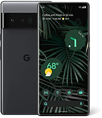 Google Pixel 6 Pro - Telefono Android 5G - Smartphone sbloccato con fotocamera Pixel avanzata e teleobiettivo - 128 GB - Nero tempestoso (Ricondizionato)