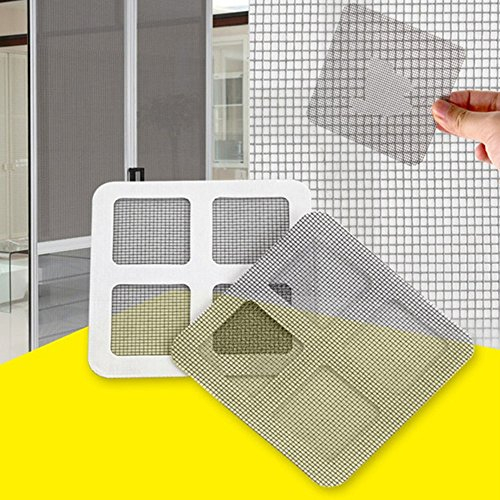 REACHYEA 1 Stück / 5 Stück Fix Net Fenster Home Adhesive Anti Mosquito Fly Bug Insect Repair Screen Wall Patch Aufkleber Mesh Fenster Screen