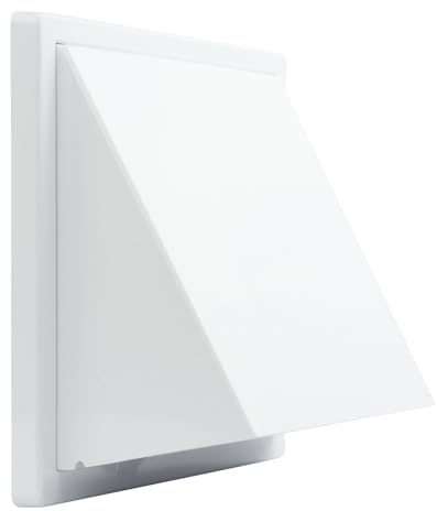 Lüftungsgitter Wetterschutzhaube Ablufthaube Lüftungsrohr ABS Ø 80-160 VONLIS Ø 100 mm weiß