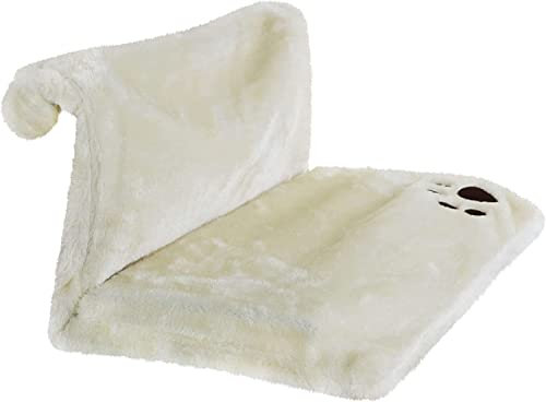 Buystarget New Cat Kitten Hanging Radiator Pet Bed Warm Fleece Basket Cradle Hammock Plush White