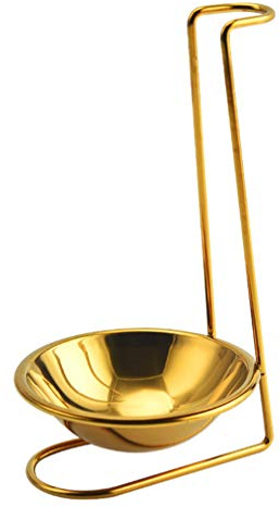 MARURY Repose-cuillère en acier inoxydable doré pour louche à soupe