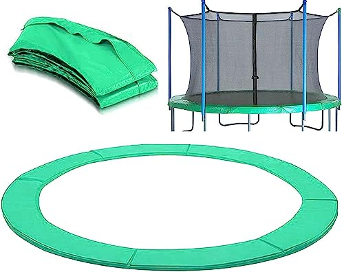 ZORZA Trampolin Randabdeckung, 183/244/305/366 /396/427/488CM Ersatz Federabdeckung für Trampoline,Trampolin Zubehör Trampolin Schutzrand Umrandung, Reißfest & UV Resistent,Grün,6ft