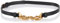 Pinko Damen Love Night Chain H1 Belt Leder Gürtel, Z99q_schwarz-Antique Gold, XS