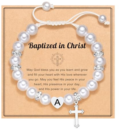 UNGENT THEM Baptism Gifts for Girl Kids Catholic Ids Christening Bracelet