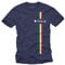 MAKAYA T-Shirt Herren Italien Flagge Herz Love Italia - Italienische Fahne Italy Trikot Fußball Blau Größe L