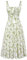 SCARLET DARKNESS Womens Summer Green Floral Sun Dress Spaghetti Strap Sleeveless Wedding Guest Floral Print Spring Dresses XL