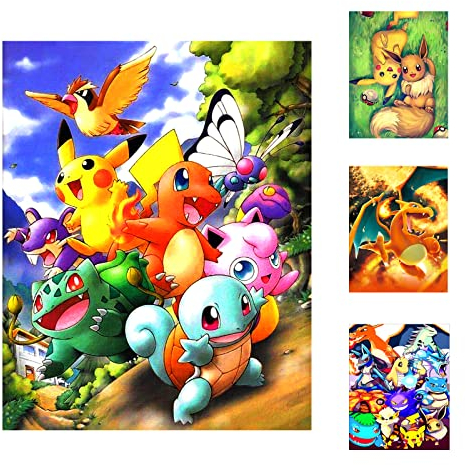 GOACRS 5D Diamond Painting Anime, diamant painting bilder kinder, Diamond Painting Bastelset für Kinder mit Anime-Bildern, Diamond painting kinder cartoon 30x40cm, DIY Haus Deko Bastelset (E)