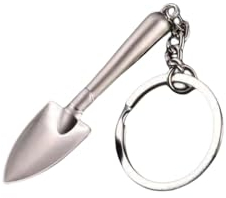 yizhichun 1 Pcs Fashionable Keychain Gadget: Keyring Pendant Spoon & Metal Shovel for Stylish Key Essentials (Classic)