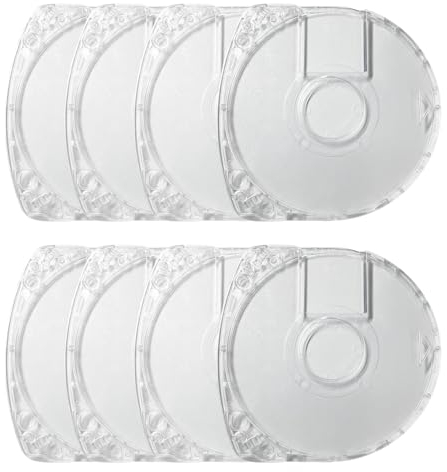 TRIPHKAR 8 Stück Transparent UMD Spiele Hüllen Schutzhülle Ersatz für PSP 1000 2000 3000 UMD Spiele and Movies