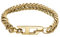 Diesel Herren Kettenarmband Gold Edelstahl Armband DX1511710, Einheitsgröße, Edelstahl, Kein Edelstein