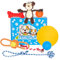 Pets & Play Dog Toy Mix Bundle | 8 x Set - Frisbee, 2 x Squeaky Dog Balls, Rope Toys, Squeaky Plush, Squeaky Rubber Bone | For Small & Medium Dogs | Strong Dog Toys for Boredom, Health & Enrichment