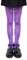 LOLANTA Confezione da 2 collant a rete per ragazze, collant con strass luccicanti per bambini, Calze a rete, Viola scintillante, 8-13 anni, XL