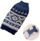 Hundepullover Kleine Hunde Hundepulli Mittelgroße Winter Hundebekleidung & Zubehör Hundezubehör für Kleine Hunde Wolle Gestrickt Sweater für Hunde 5-8kg Hundejacke 1 Stück Haustier Pullover Tricolour