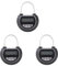 Rfeeuubft 3X Electronic Time Lock Lock Container Multi Function Time Lock Bin for Toys Black