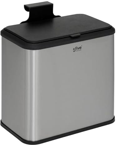 FIVE Simply Smart - Poubelle à Compost Inox 5L Gris