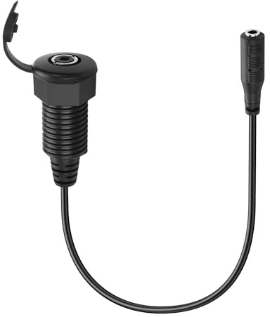 PNGKNYOCN 1/8 Stereo Einbaustecker, 3.5mm TRS Buchse zu Buchse eingebettetes Gewinde festes wasserdichtes Stereokabel für Kopfhörer Mikrofone Lautsprecher(0.3M/1FT) (3.5mm Female)