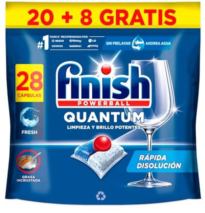 Detergente para lavavajillas para máquina 20+8 pastillas 227 g. Paquete de 6