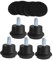 Veemoon 5 Pièces Roulettes Fixes pour Chaises Pivotantes avec Patins Antidérapants pour Chaises Jeu et Tabourets Protection des Sols