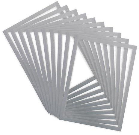 Djois, 194390 - Magneto PRO Magnetrahmen, A4, Grau, 10 Stück, Blendfreier Rahmen, Perfekt für TQM Management, 5S, KAIZEN, LEAN, Für Magnetische Whiteboards