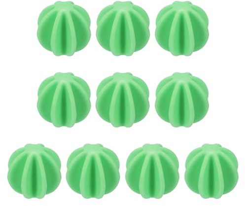 sourcing map 10 Pcs Shaker Ball, 1.8 Protein Shaker Ball Plastic Stirring Mixer Whisk Shaker Replacement for Shake Drinking Bottle Cup Protein Bottle Sports Drink, Green